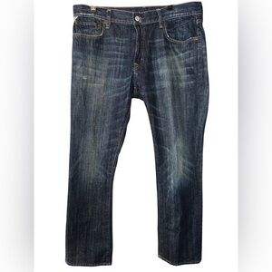 Ralph Lauren Denim & Supply Slouch Jeans Whiskering Marble Flag Patch Mens 36x30